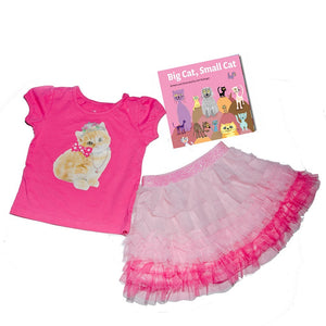 Pink top with shades of pink tutu